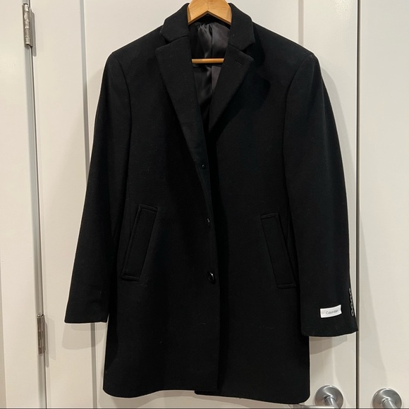 Calvin Klein Black Coat - Picture 1 of 4